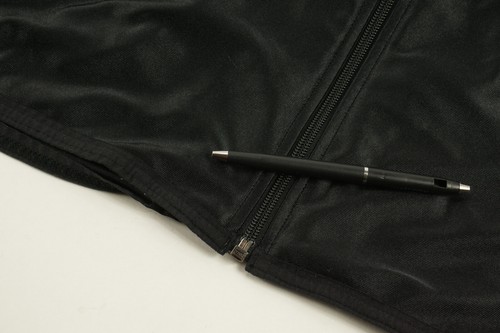 Vintage Nike Boys XL Fits Men Medium Satin Track Jacket Black Turquoise Full Zip - Picture 10 of 12