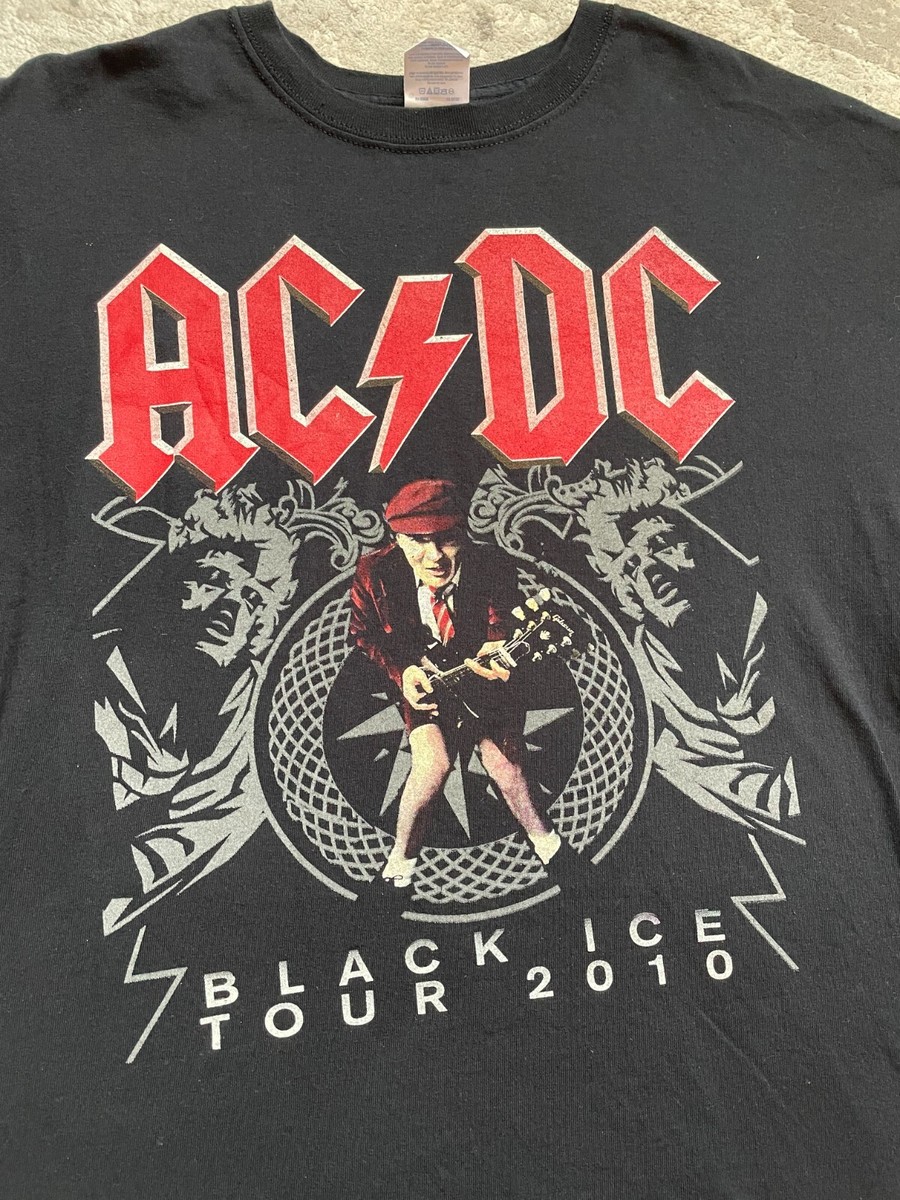 Vintage AC/DC 2010 Black Ice T-Shirt Tour 00s Rock Tee | eBay