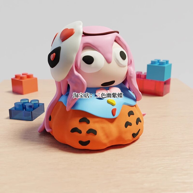 Touhou Project Hata No Kokoro Gift Soft Rubber Doll 6cm Cute