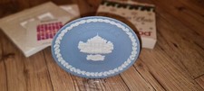 Wedgewood Jasperware Christmas 1985 Plate Blue Tate Gallery Vintage