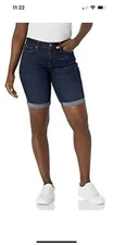 Signature by Levi Strauss & Co. Gold Label Women's Mid Rise Bermuda Shorts 22/36