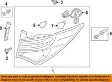HYUNDAI OEM 13-16 Santa Fe Sport Tail Lamps-Tail Lamp Bulb 1864227008L