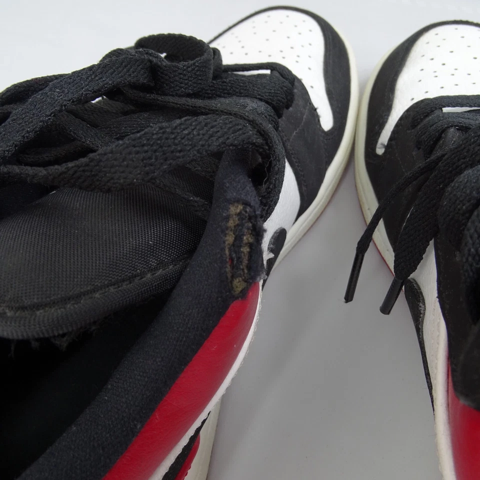 Nike Jordan 1 2019 puntera baja negra talla 10,5 usadas 553558 116 gimnasio rojo criado Foto 4 de 4