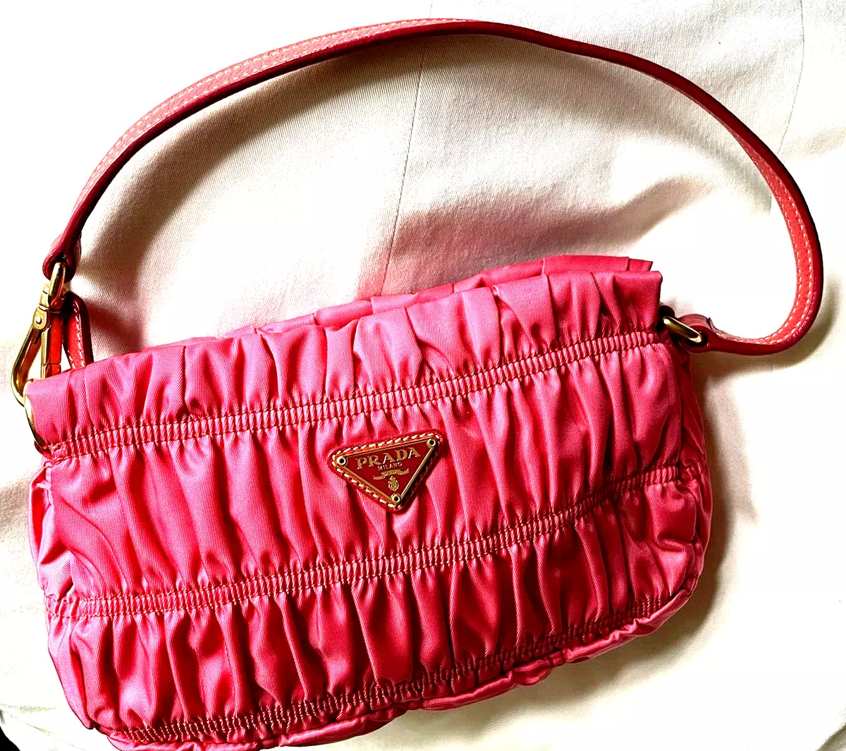 Classic Deep Pink LV Leather Case Fabric,Handmade Bag Fabric,Hand