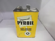 VINTAGE ADVERTISING  PYROIL  1 GALLON   CAN GARAGE SHOP TIN    YA-911