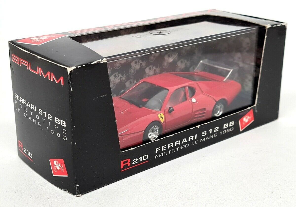 Brumm 1/43 - Ferrari 512BB Prototype Le Mans 1980 Red R210 Diecast
