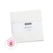 Moda WHISPERS Studio M CHARM PACK 42- 5" squares Quilt Fabric Whites Ivory Cream