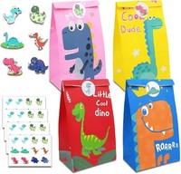 GeschenktüTen Dinosaurier 20 StüCk PapiertüTen Mit Aufklebern FüR Kinder Party
