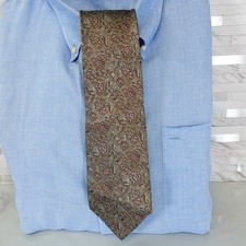 KARL LAGERFELD Neck Tie Men Gray Pink Floral Silk Suit Boho Jacquard Cool Japan