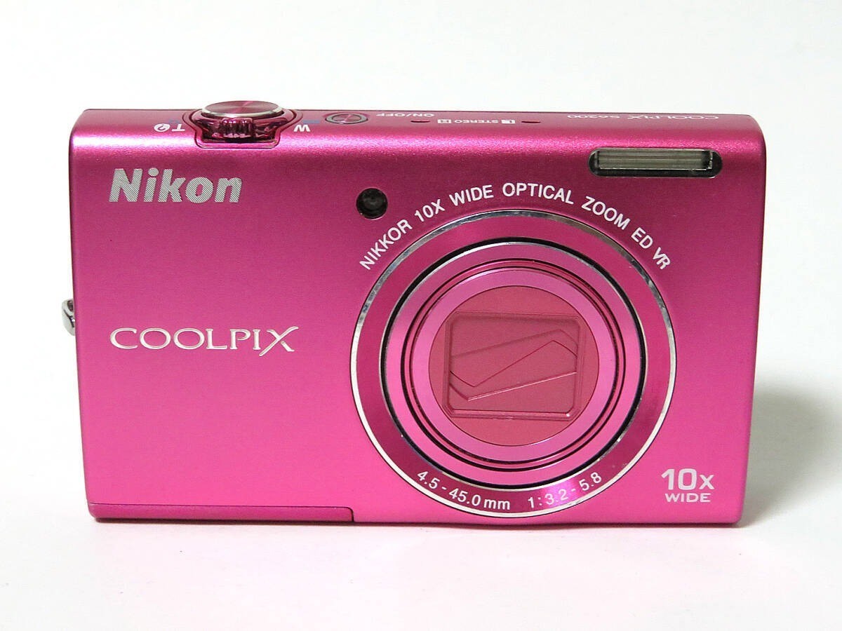 Nikon COOLPIX S6200 Pink Digital Camera 16.0MP 10x Optical Zoom