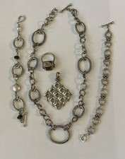 Michael Dawkins Jewelry Lot 925 14K Ring Necklace Bracelet Silver Gold WOW