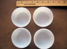 4 Vtg Glasbake Milk Glass Custard Cups Ramekins 3 ¼”   VGC
