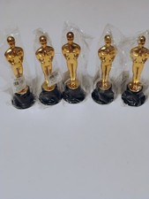 Gold Award Trophy Plastic 6  5 Pack