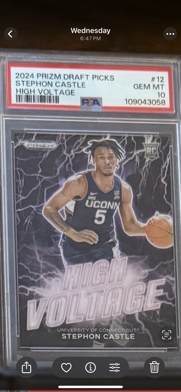 2024-25 Panini Prizm Draft Picks - High Voltage Stephon Castle #12 (RC)