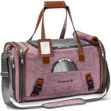 Airline Approved Soft Sided Pet Carrier Low Profile Gold Series Tote Premium