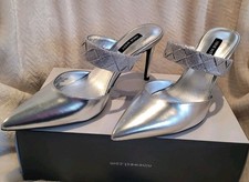 BRAND NEW Nine West Silver 040 Women's High Heel Size 8 M wn GREET3