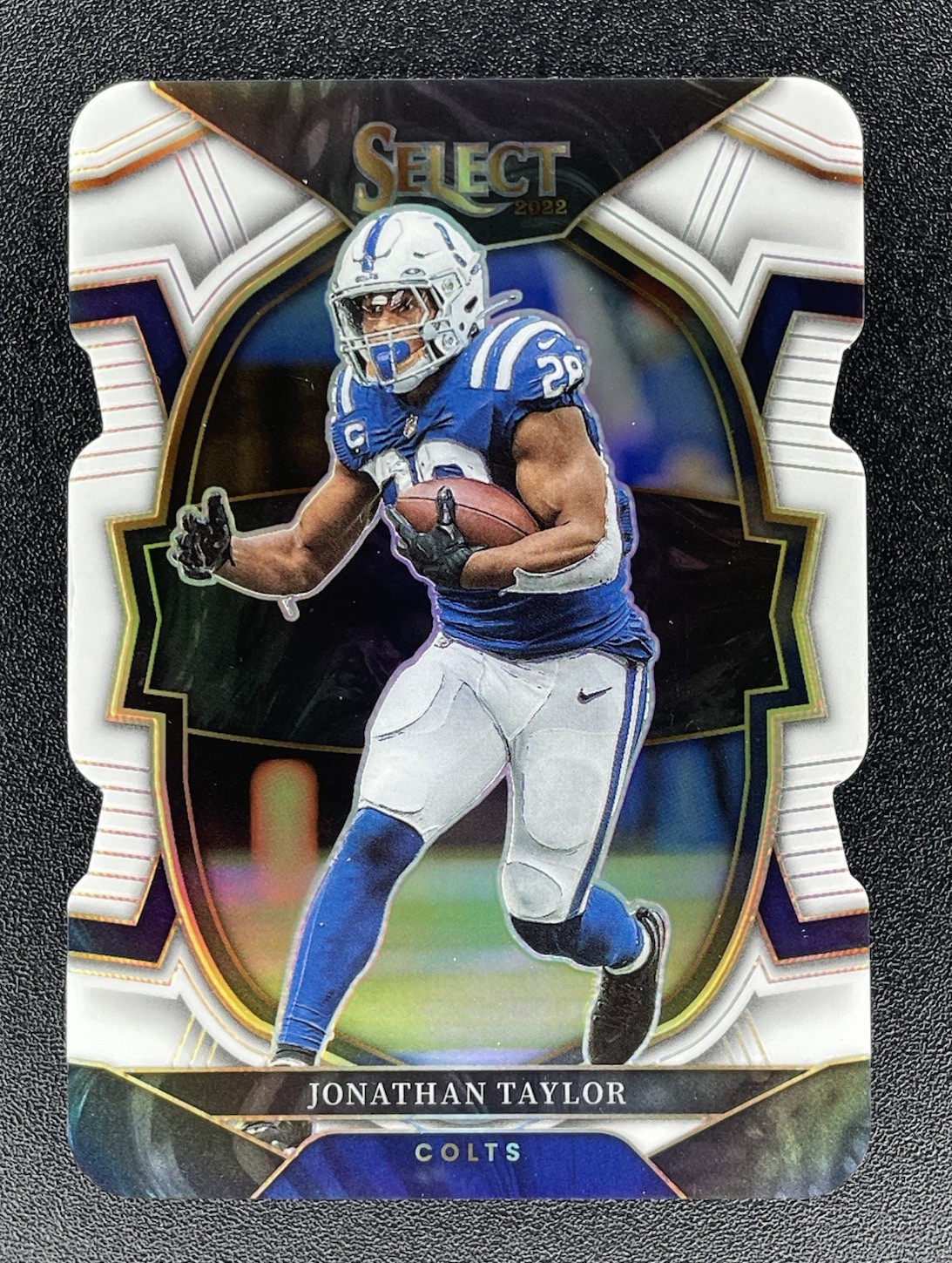 Jonathan Taylor 47/99 - 2022 Panini Select Concourse #44 White Prizm Colts