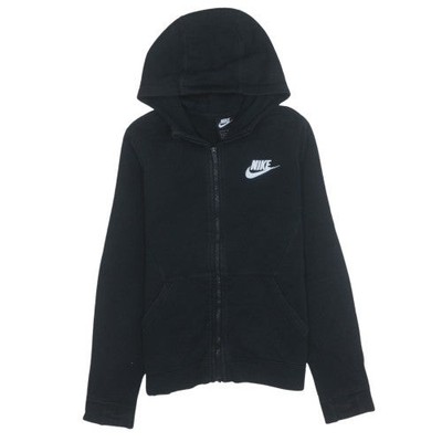 Hoodie Jungen UK Größe L Nike schwarz Full Zip