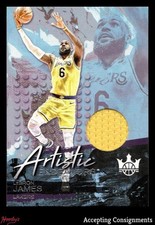 2023-24 Court Kings Artistic Endeavors LeBron James GAME-USED JERSEY Lakers