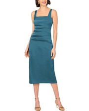 Aidan Mattox Solid Midi Dress Women's