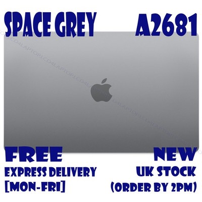 Bildschirm Einheit für Apple Macbook Air A2681 M2 2022 EMC 4074 Space Grau UK