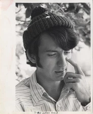 The Monkees Mike Nesmith Beanie Hat 1968 Stamped Original 8x10 Photo