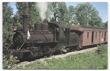 Bridgeton & Harrison Steam Locomotive No. 8 Edaville Railroad Postcard