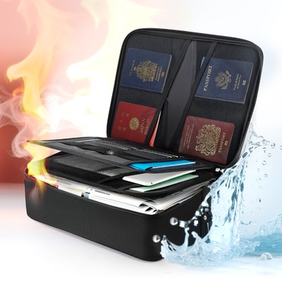 VEVOR Fireproof Document Box 1832   Fireproof Multi-Layer File Box with Lock