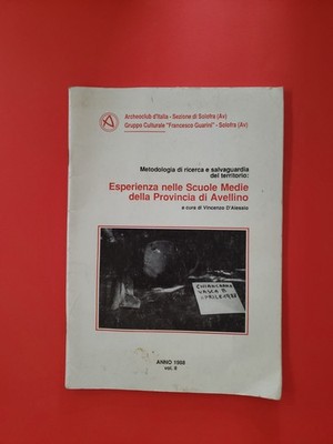 Erfahrung in den Mittelschulen der Provinz Avellino 1988 D'Alessio T7Ew