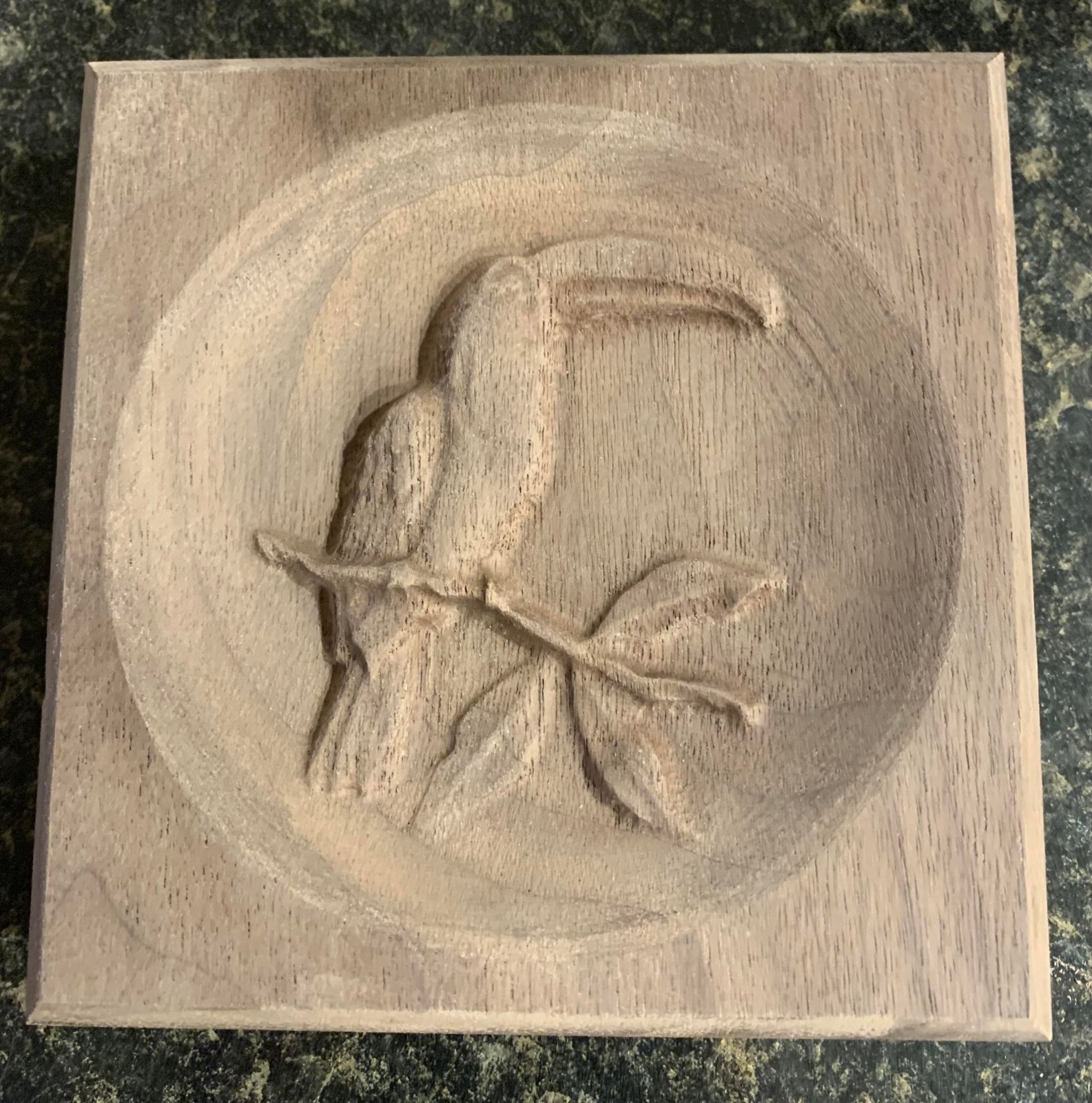 Toucan Tropical Bird Engraving Trim Wood Corner Trim Block Door Trim Window Trim