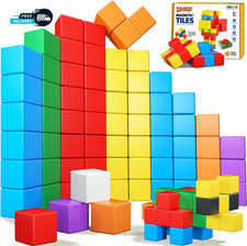 Magnetic Blocks32Pcs Magnetic Building Blocks for Toddlers Age 3-5 Magnet Cubes