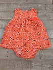 Girls Carters romper size 9 months sleeveless multicolor w/ladybugs  — photo 3
