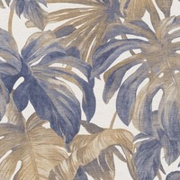 Vliestapete 1055844 Dunkelblau Taupe Braun BäUme BläTter Forest Dreams Erismann