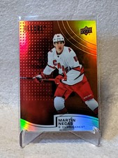 2021-22 Upper Deck Allure Red/Orange Rainbow Martin Necas #R-79 Variant Hockey