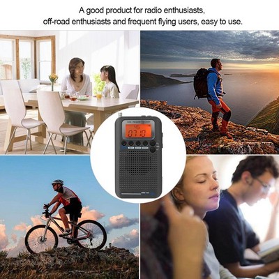 HRD-737 Tragbares Vollbandradio Mit UKW/MW/SW/CB/Flugfunk/Weltfunk LCD-Di
