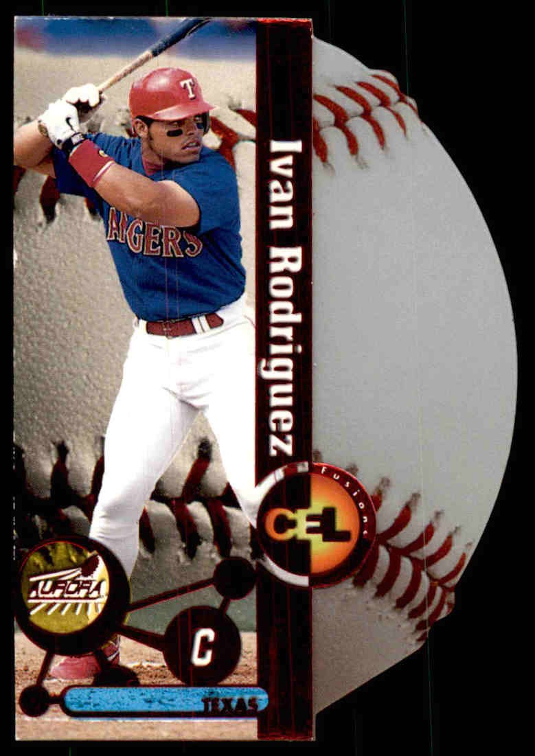 1998 Pacific Aurora #18 Ivan Rodriguez Hardball Cel-Fusions