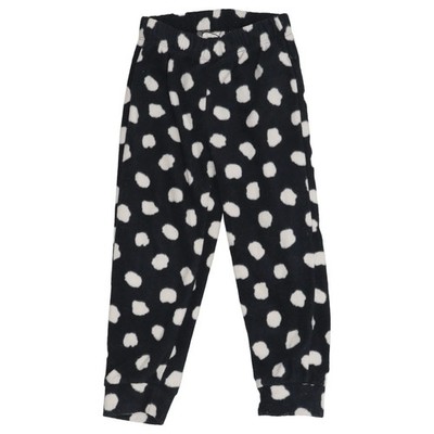 Lindex, Pyjamahose, Größe: 98, Schwarz/Weiß, Polyester, Gepunktet, Fleece #qPu