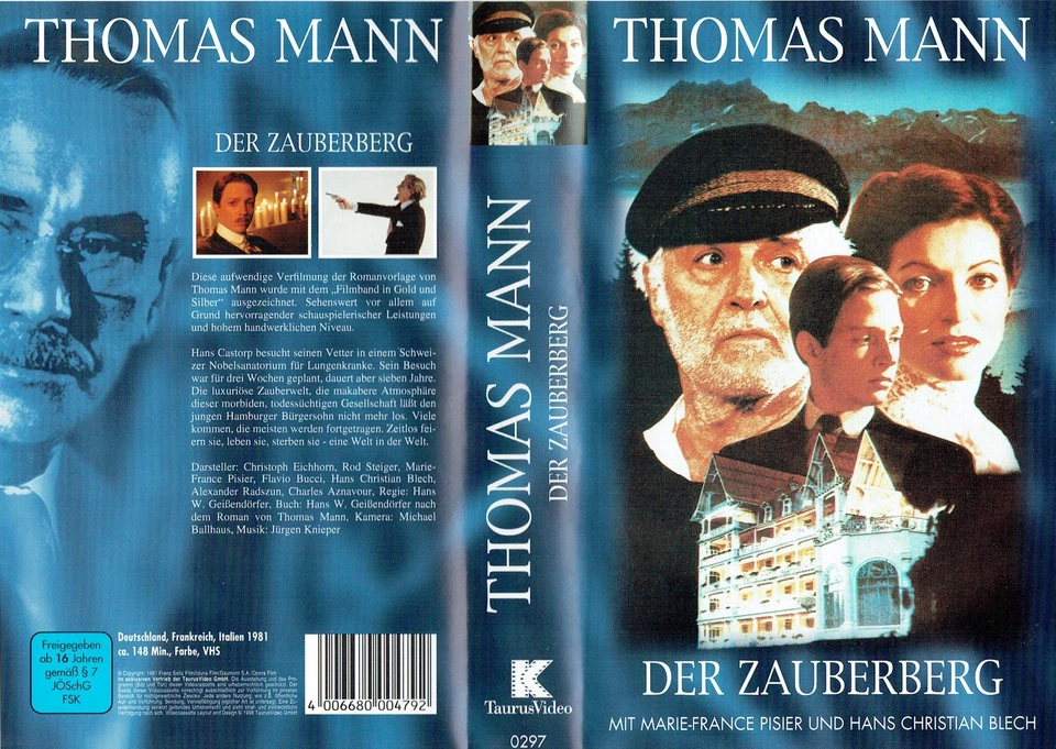 (VHS)  Videokassette - Der Zauberberg - Christoph Eichhorn, Marie-France Pisier - Bild 1 von 1