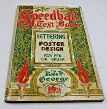 Speedball Text Book Lettering  Poster Design for Pen or Brush Ross George 1952