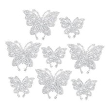 8Pcs Bling Butterfly Car Decals for Women Glitter Crystal Rhinestone Shiny