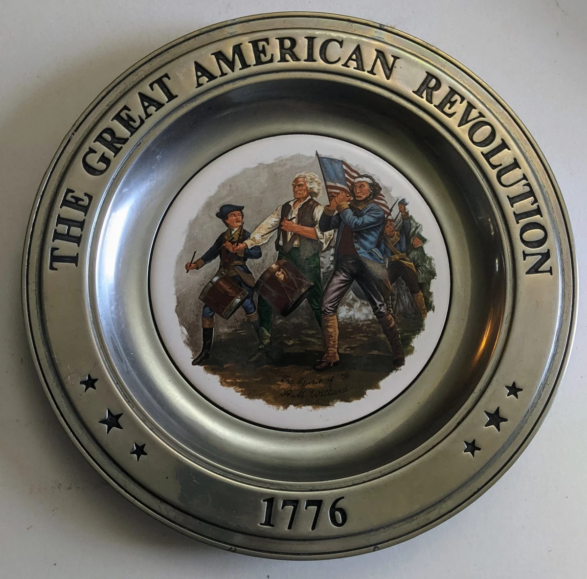 Bicentennial Pewter Plates In Decorative Collector Plates for sale