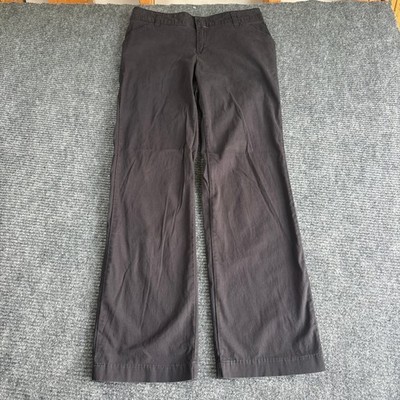 Dickies Crafted for Women Relaxed Fit Black Work Pants Size 8R Stretch 21BK