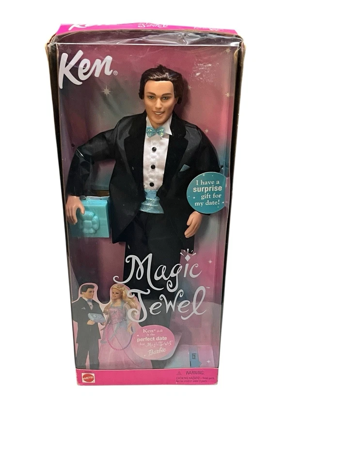 Barbie Magic Jewel Ken Muñeca Esmoquin Con Regalo 2001 Mattel 54855 NRFB Foto 2 de 4