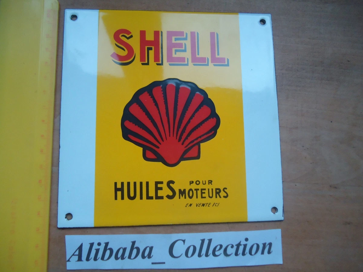 Plaque émaillée Shell 12 / 30 cm