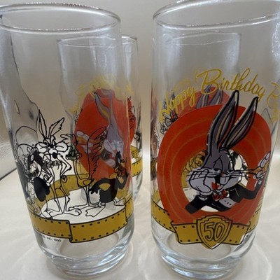Warner Bros. Looney Tunes Bugs Bunny 50th Birthday Juice Glasses Set