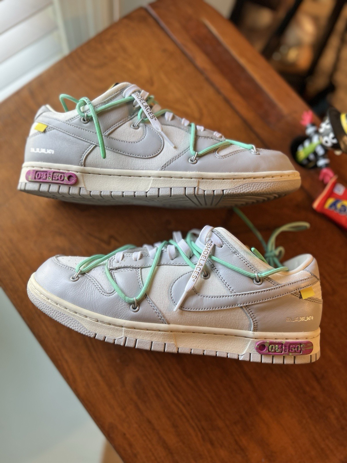 OFF WHITE X NIKE Taglia 11 Nike Off White x Dunk Low Lotto 04 di 50