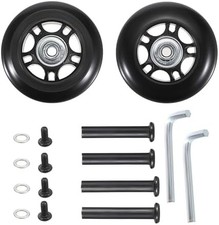70mm x 23mm Single Luggage Wheels Replacement Kit Suitcase Wheels Kit Set of 2