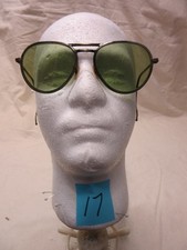 Vintage Willson Safety Glasses Green Glass