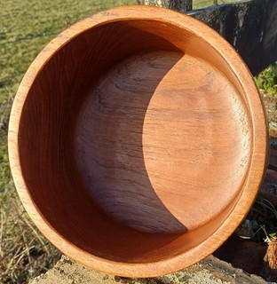 Reducia Teak Wood Vintage Mid century Danish Large Fruit Bowl 1950s Retro 1960s