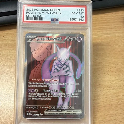Team Rockets Mewtwo Ex 213/182 PSA 10
